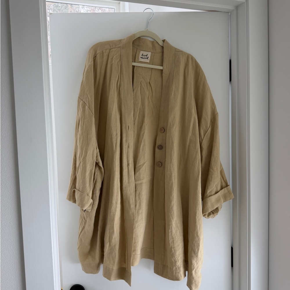 Dazed but Amazed Linen Jacket